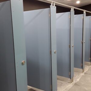 Façade Frameless Compact Toilet Cubicles, Shower Cubicles and Cloakroom Cubicles